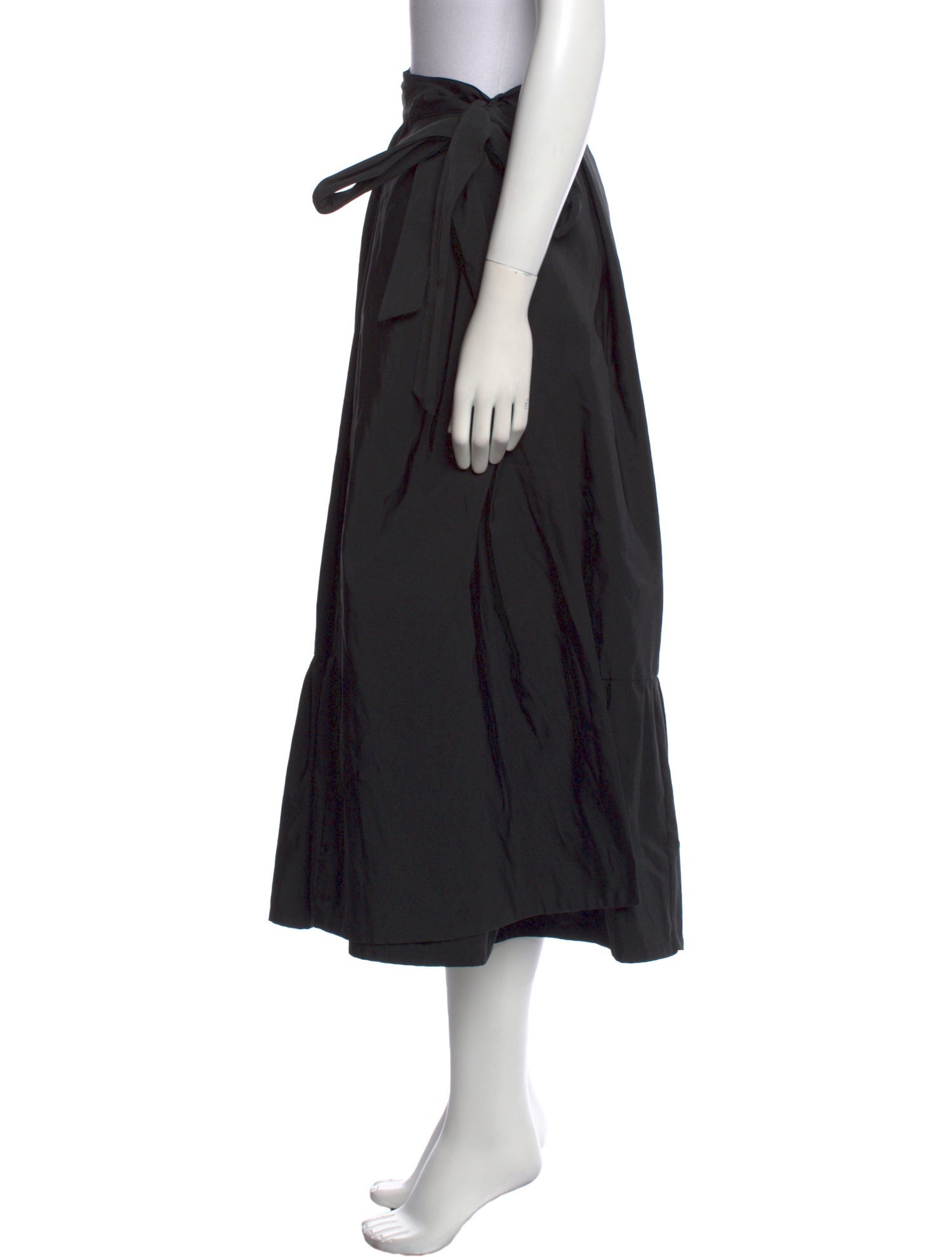 Dries Van Noten Pleated Accents Midi Length Skirt