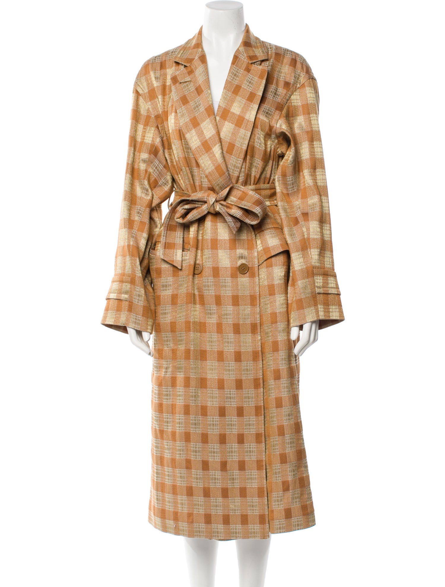 Dries Van Noten Plaid Print Coat
