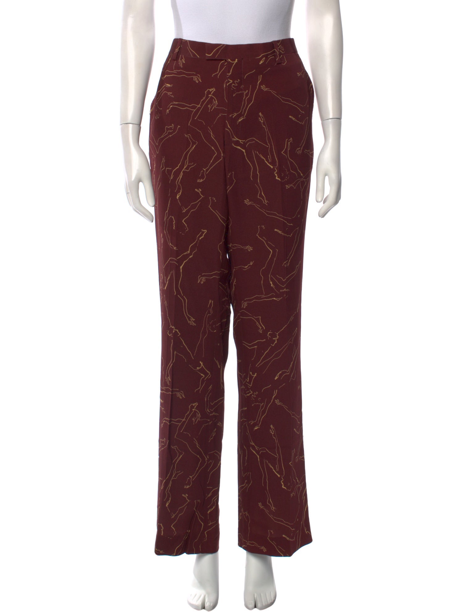 Dries Van Noten Printed Wide Leg Pants w/ Tags