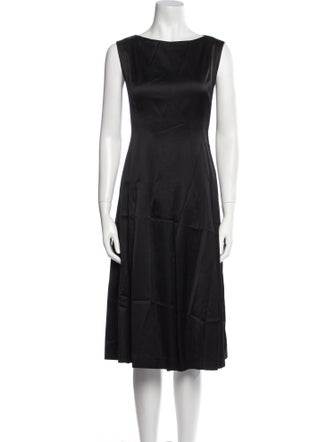 Dries Van Noten Bateau Neckline Midi Length Dress