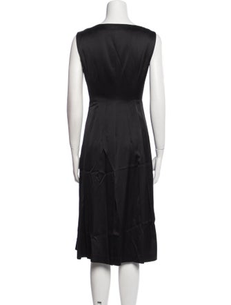 Dries Van Noten Bateau Neckline Midi Length Dress