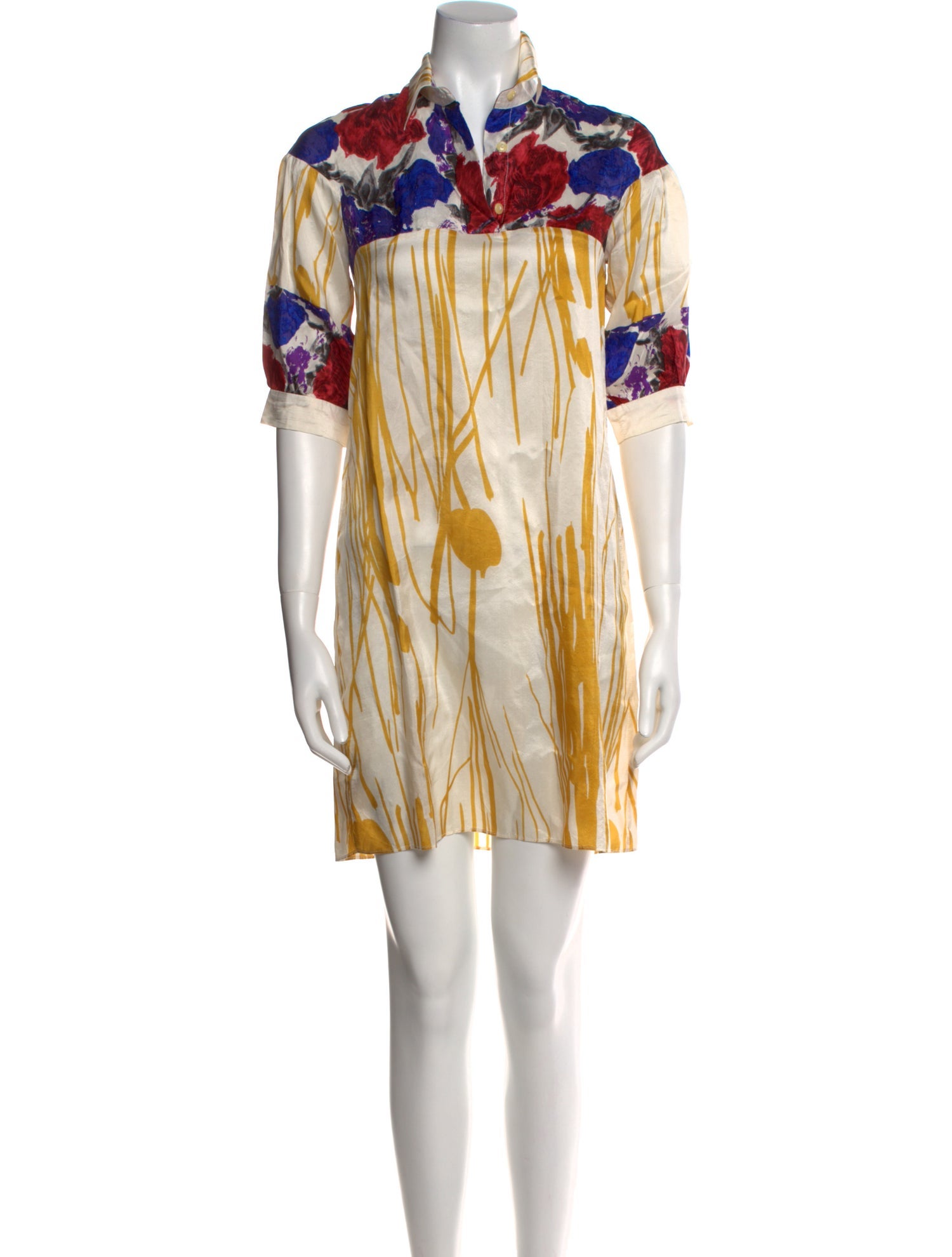Dries Van Noten Printed Mini Dress