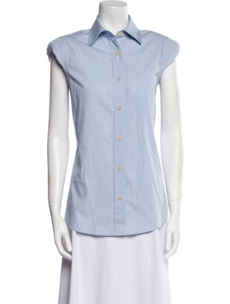 Dries Van Noten Short Sleeve Button-Up Top