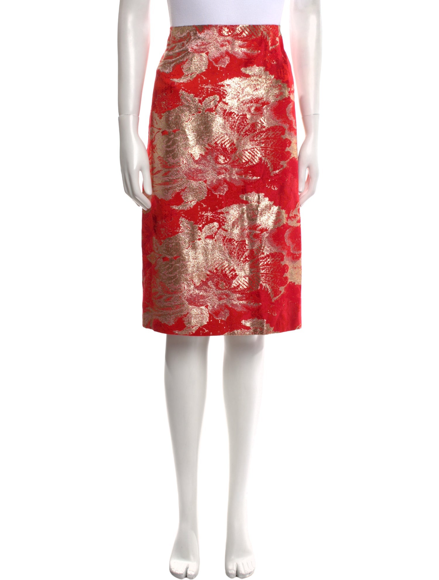 Dries Van Noten Floral Print Knee-Length Skirt w/ Tags