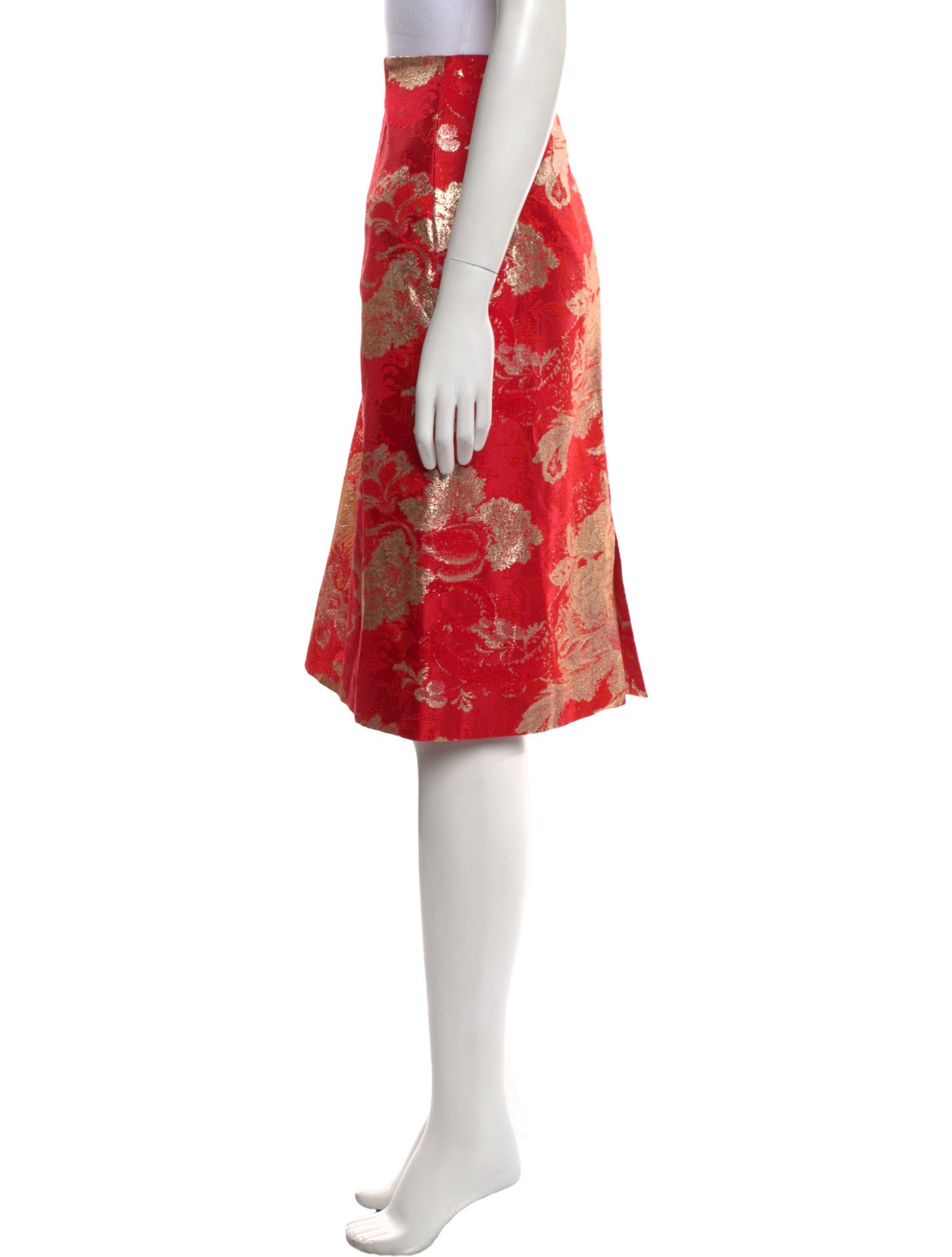 Dries Van Noten Floral Print Knee-Length Skirt w/ Tags