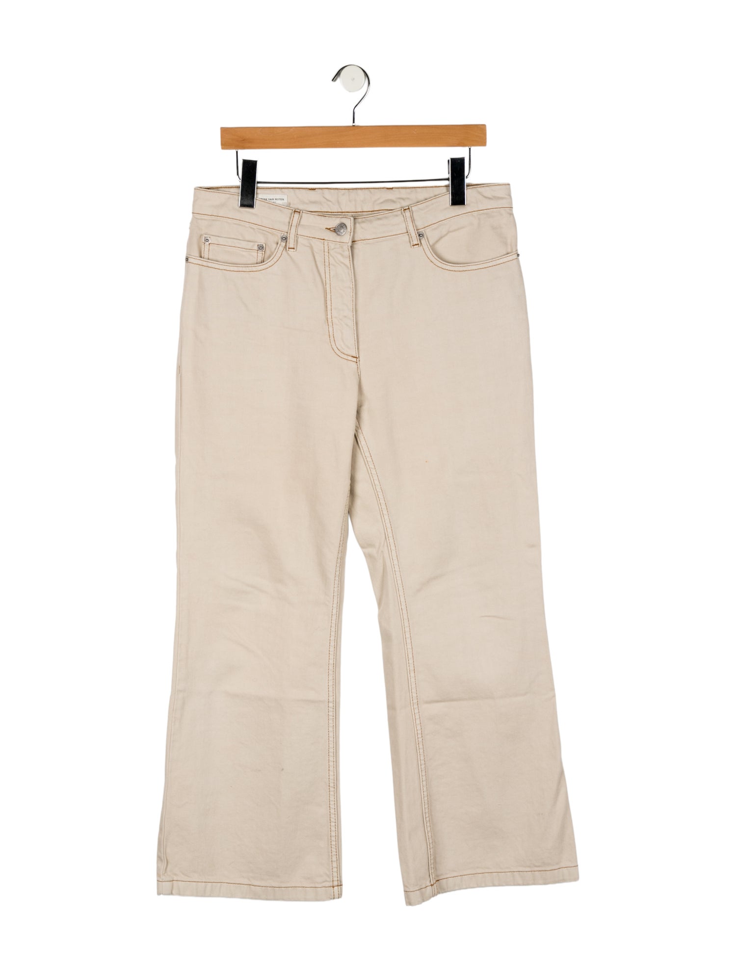 Dries Van Noten Mid-Rise Wide Leg Jeans