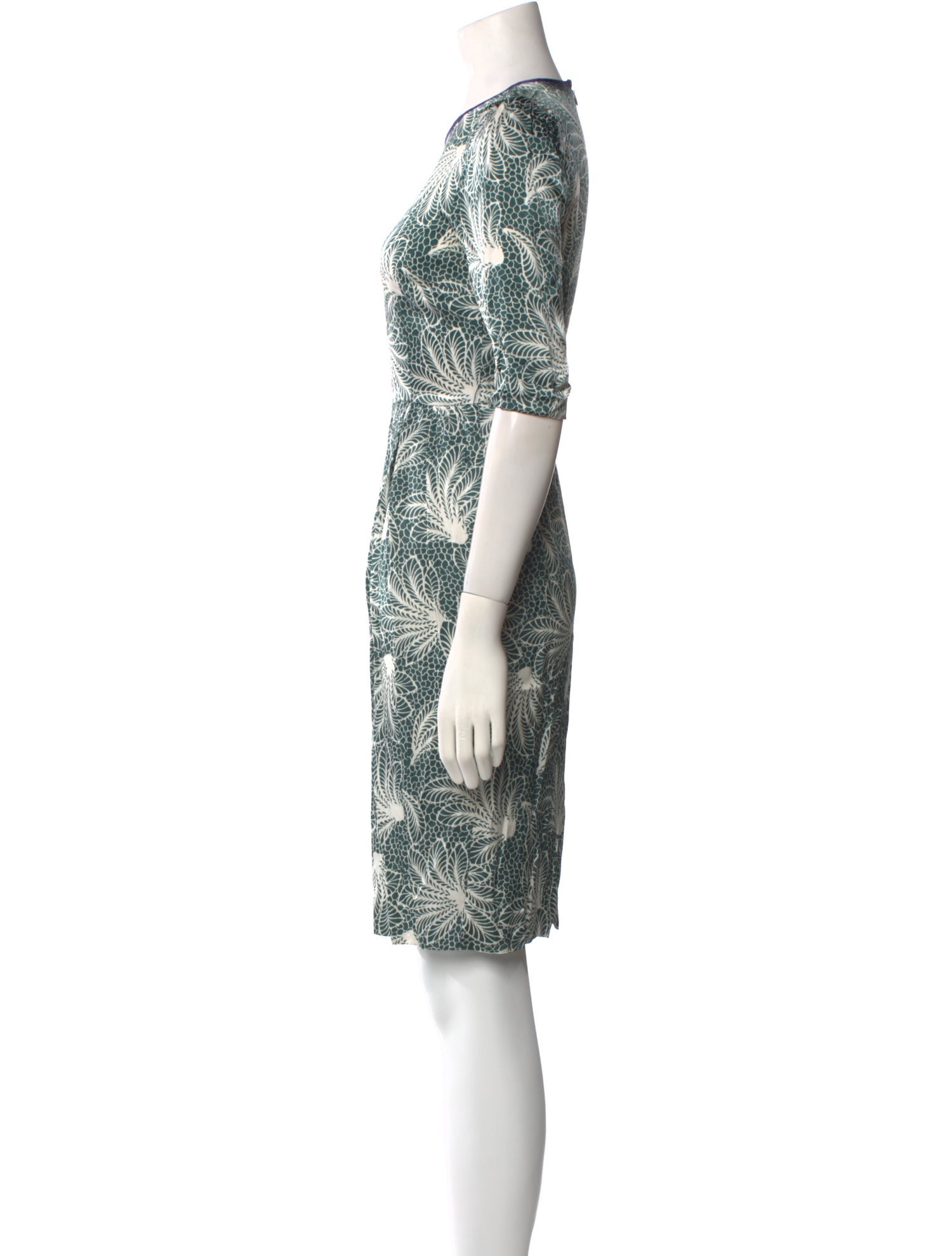 Dries Van Noten Printed Knee-Length Dress