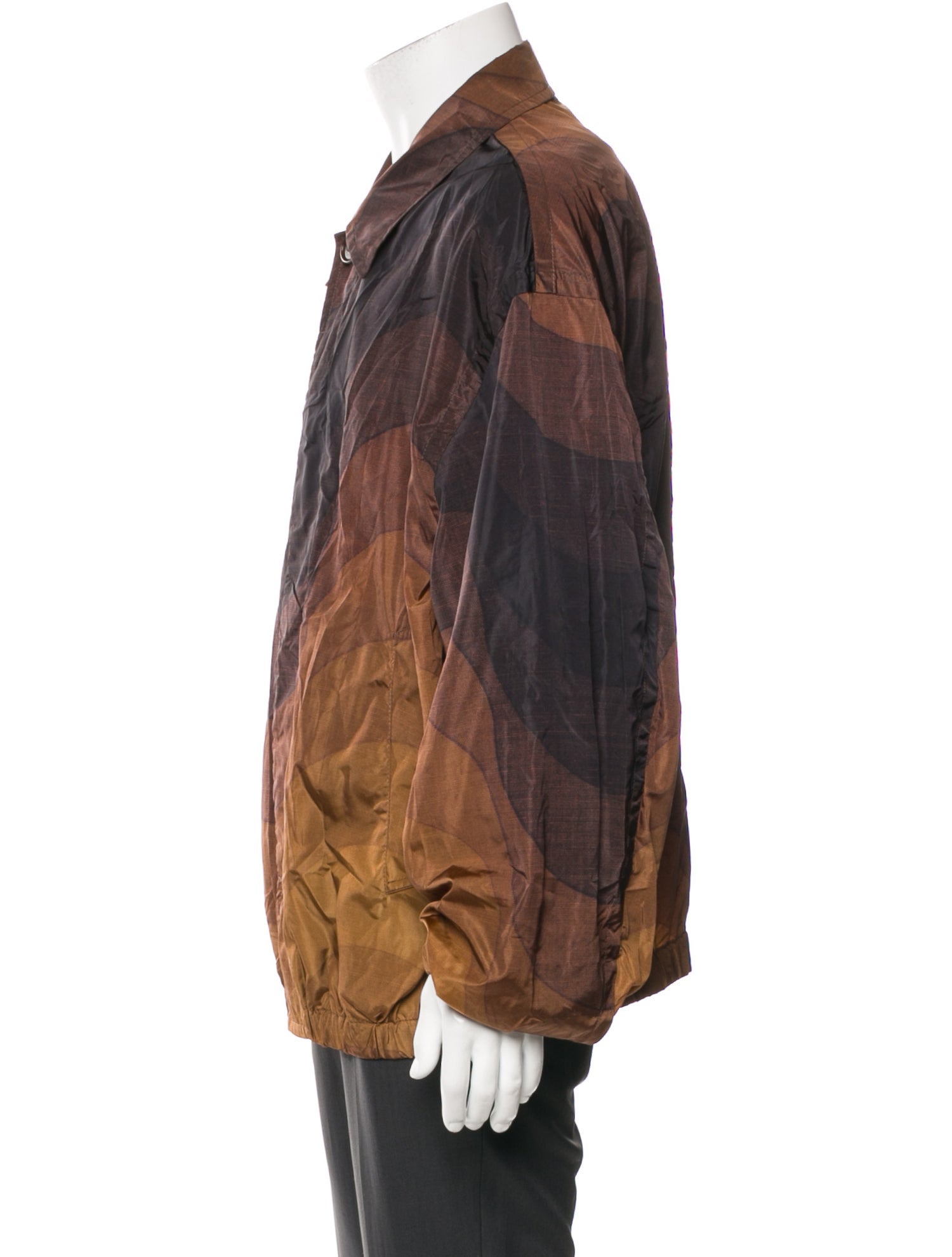 Dries Van Noten Colorblock Pattern Utility Jacket