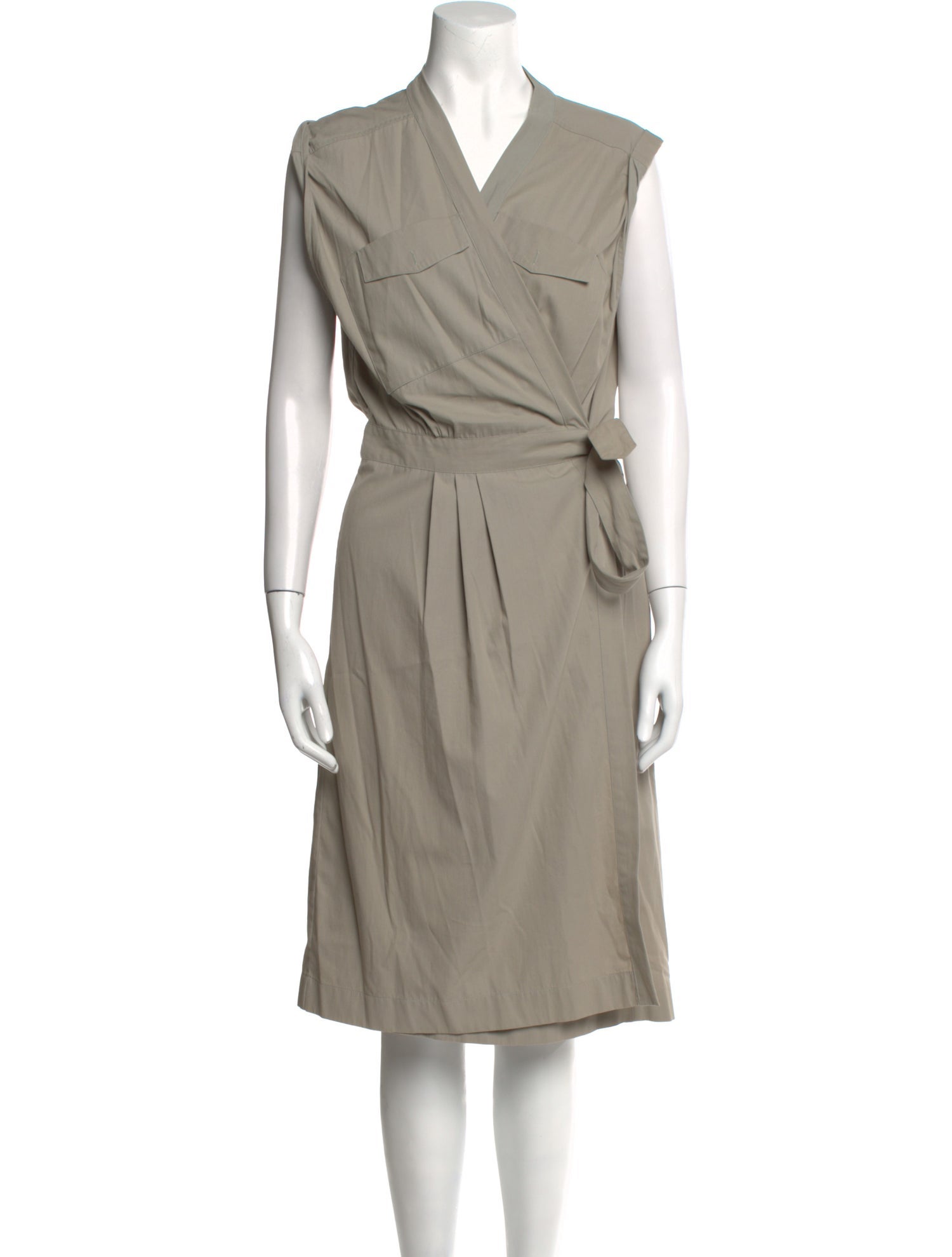 Dries Van Noten V-Neck Midi Length Dress
