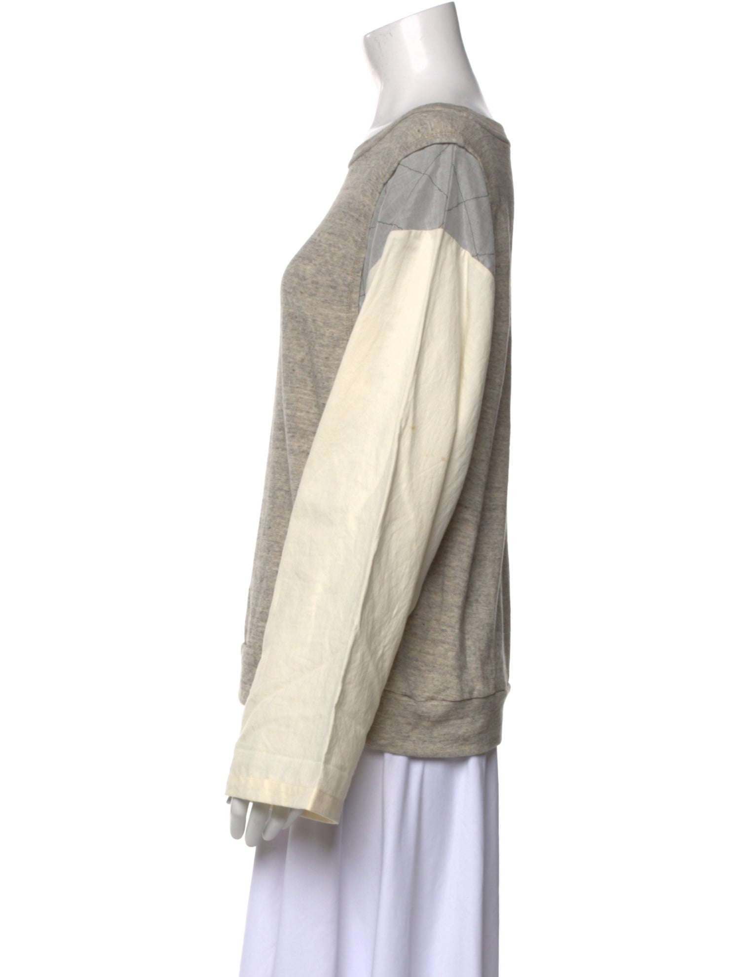 Dries Van Noten Bateau Neckline Long Sleeve Sweatshirt