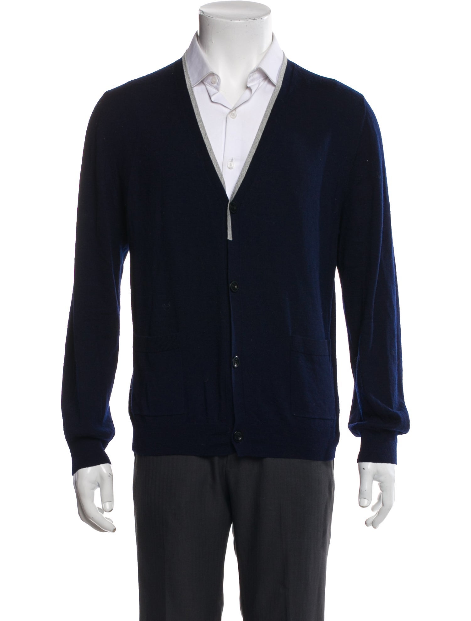 Dries Van Noten V-Neck Long Sleeve Cardigan
