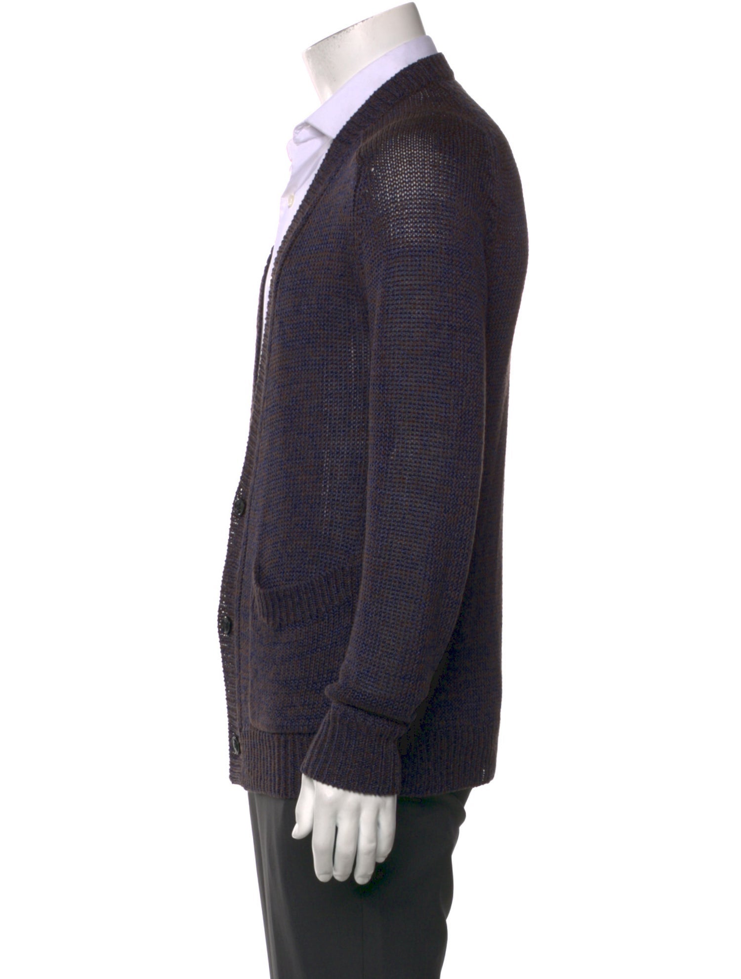 Dries Van Noten Linen V-Neck Cardigan
