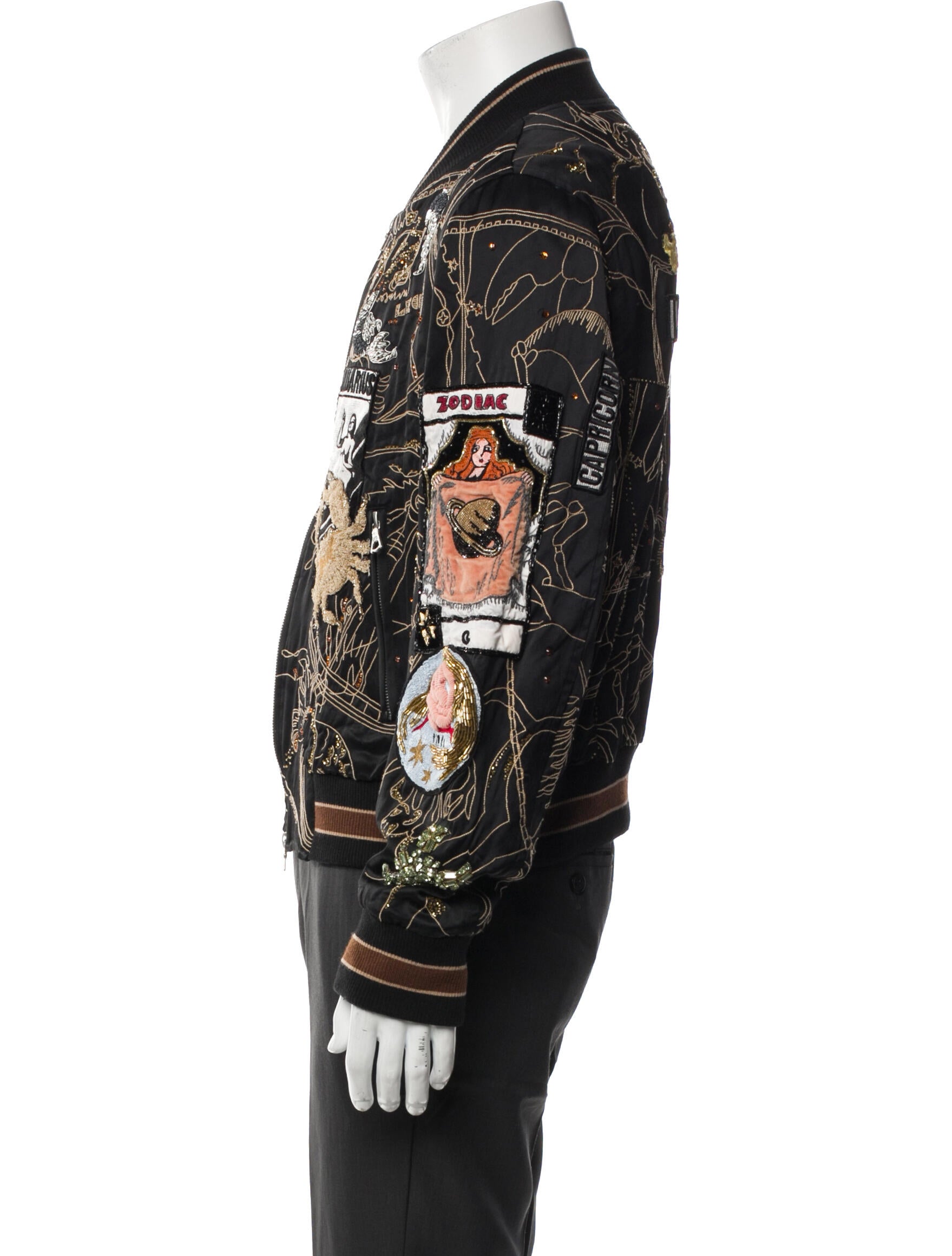 Dries Van Noten Printed Bomber Jacket