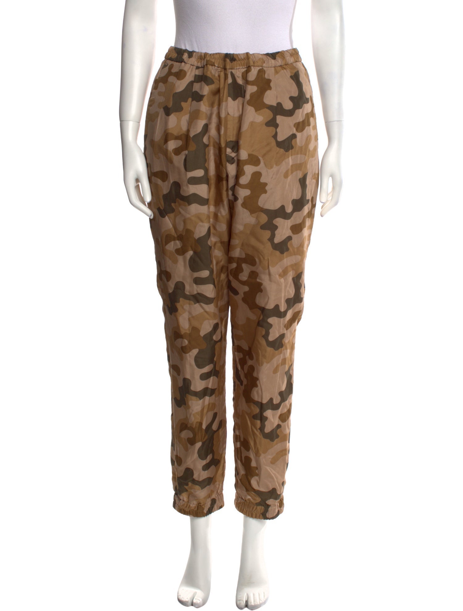 Dries Van Noten Camouflage Print Straight Leg Pants