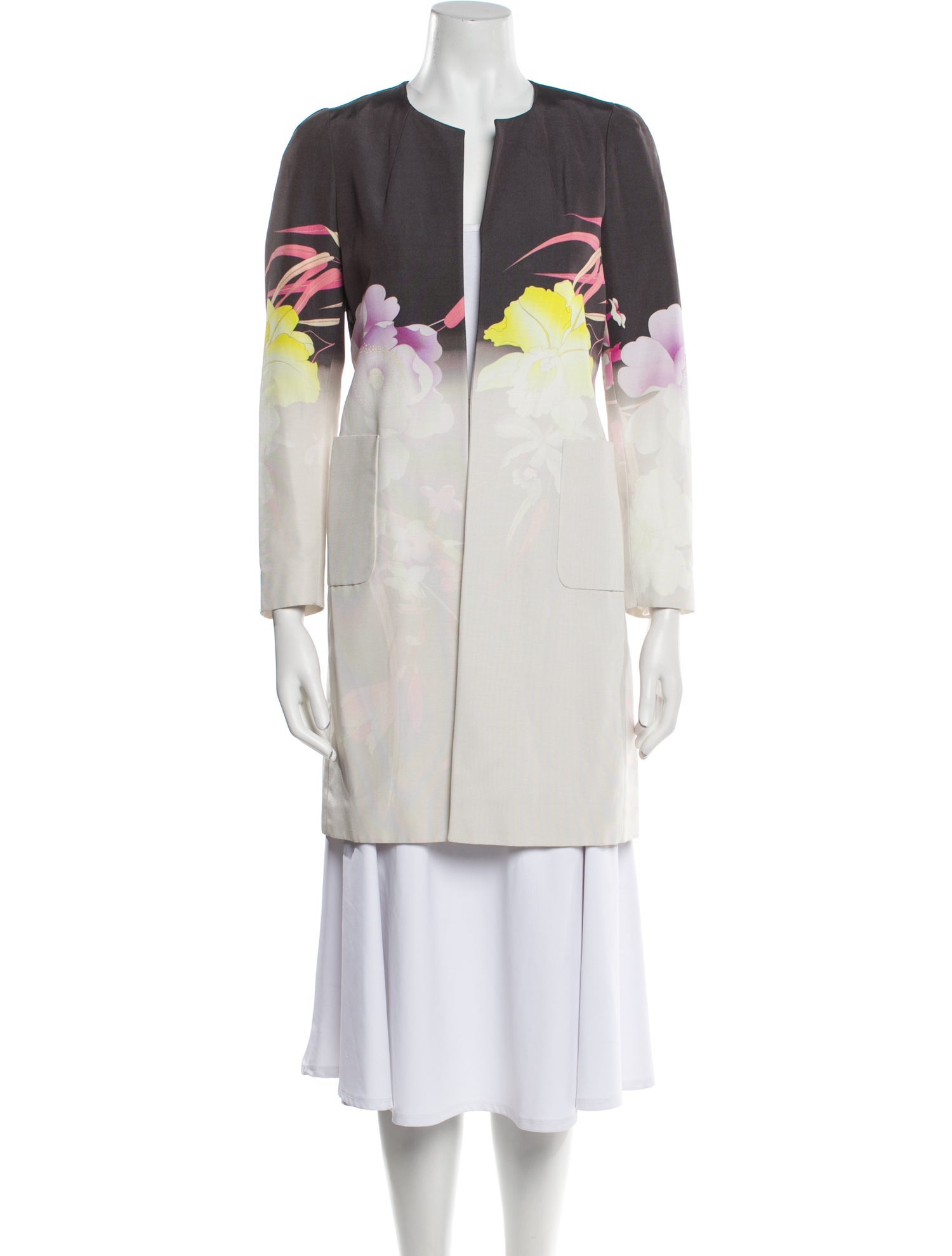 Dries Van Noten Floral Print Coat