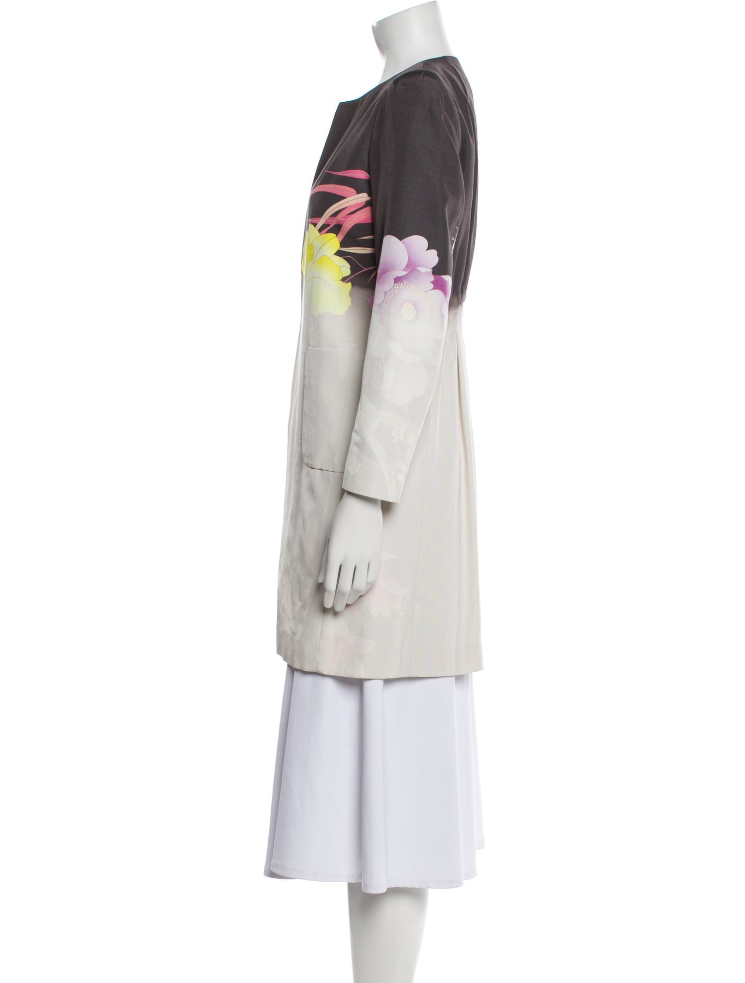 Dries Van Noten Floral Print Coat
