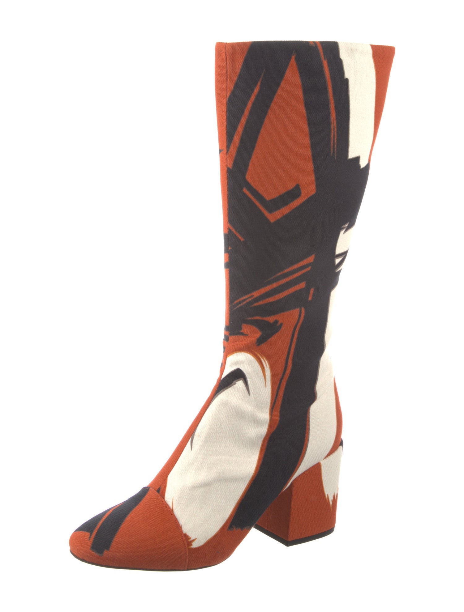 Dries Van Noten Canvas Printed Boots