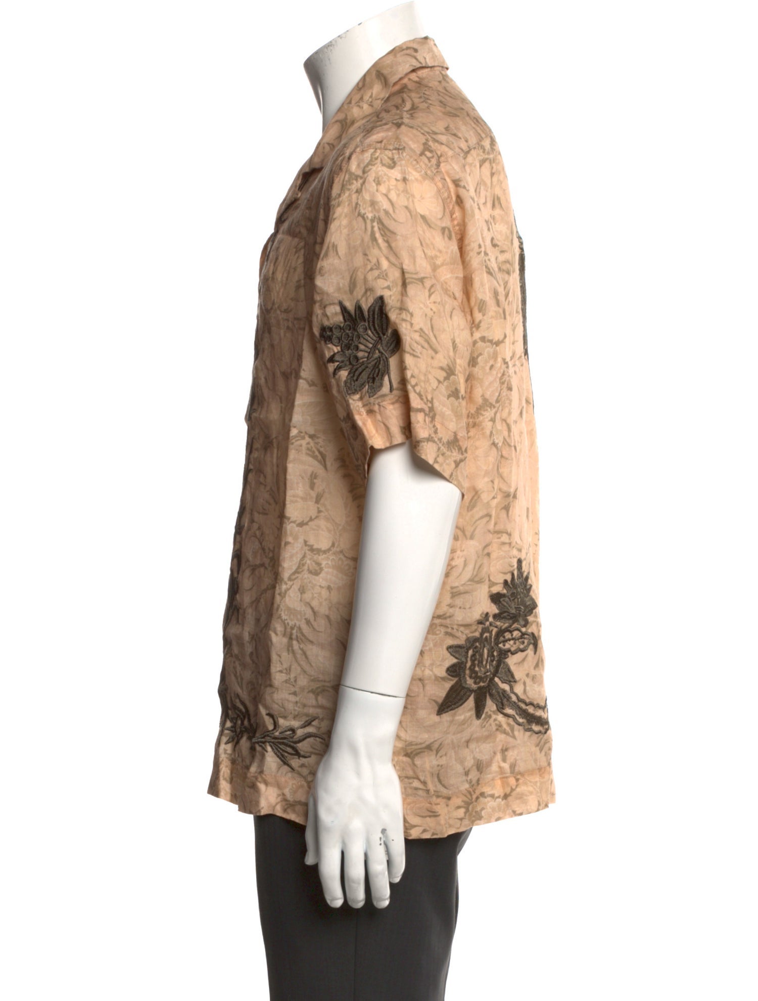 Dries Van Noten Printed Short Sleeve Shirt