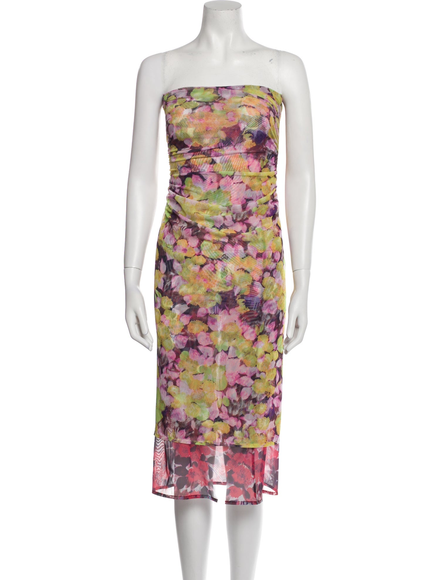 Dries Van Noten Floral Print Midi Length Dress