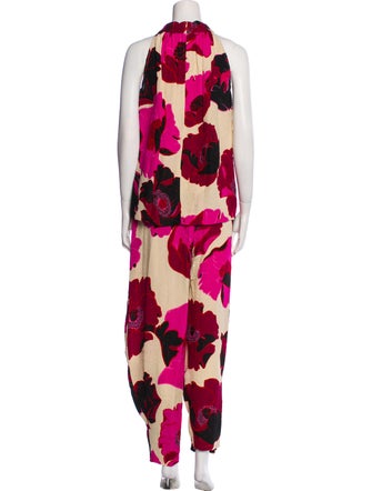 Dries Van Noten Floral Print Pant Set