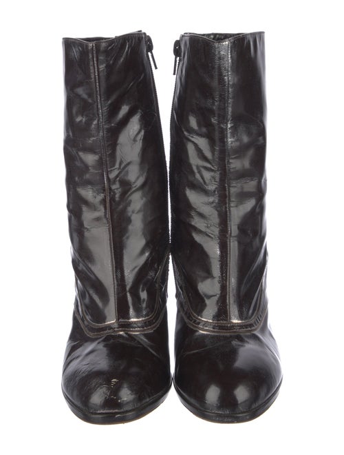 Dries Van Noten Leather Sock Boots