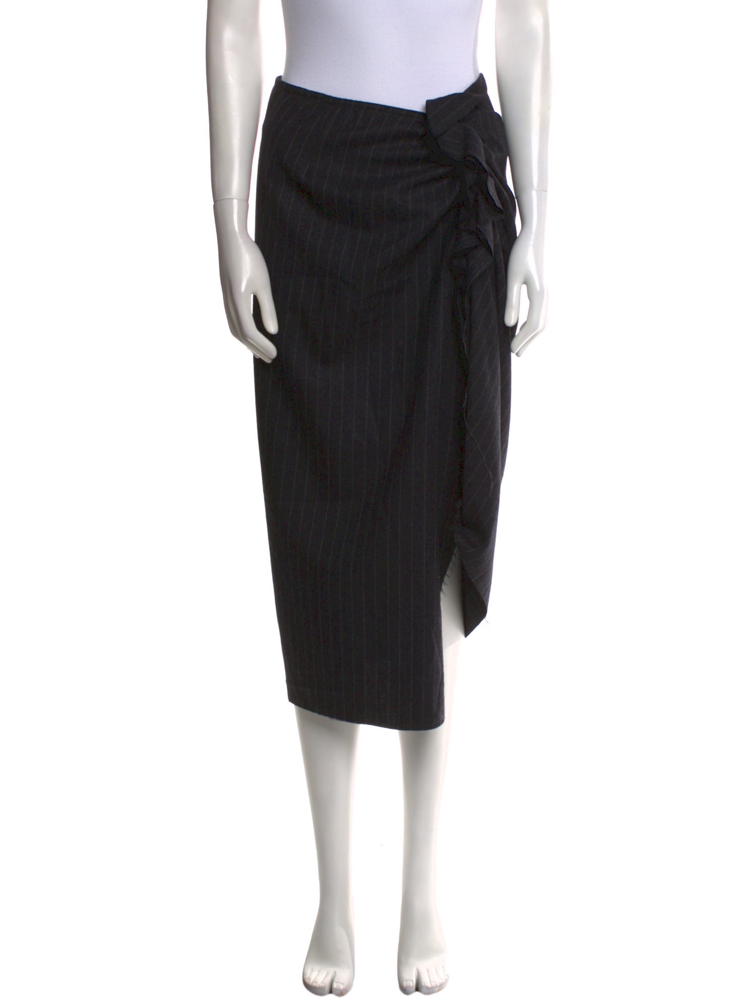 Dries Van Noten Wool Midi Length Skirt