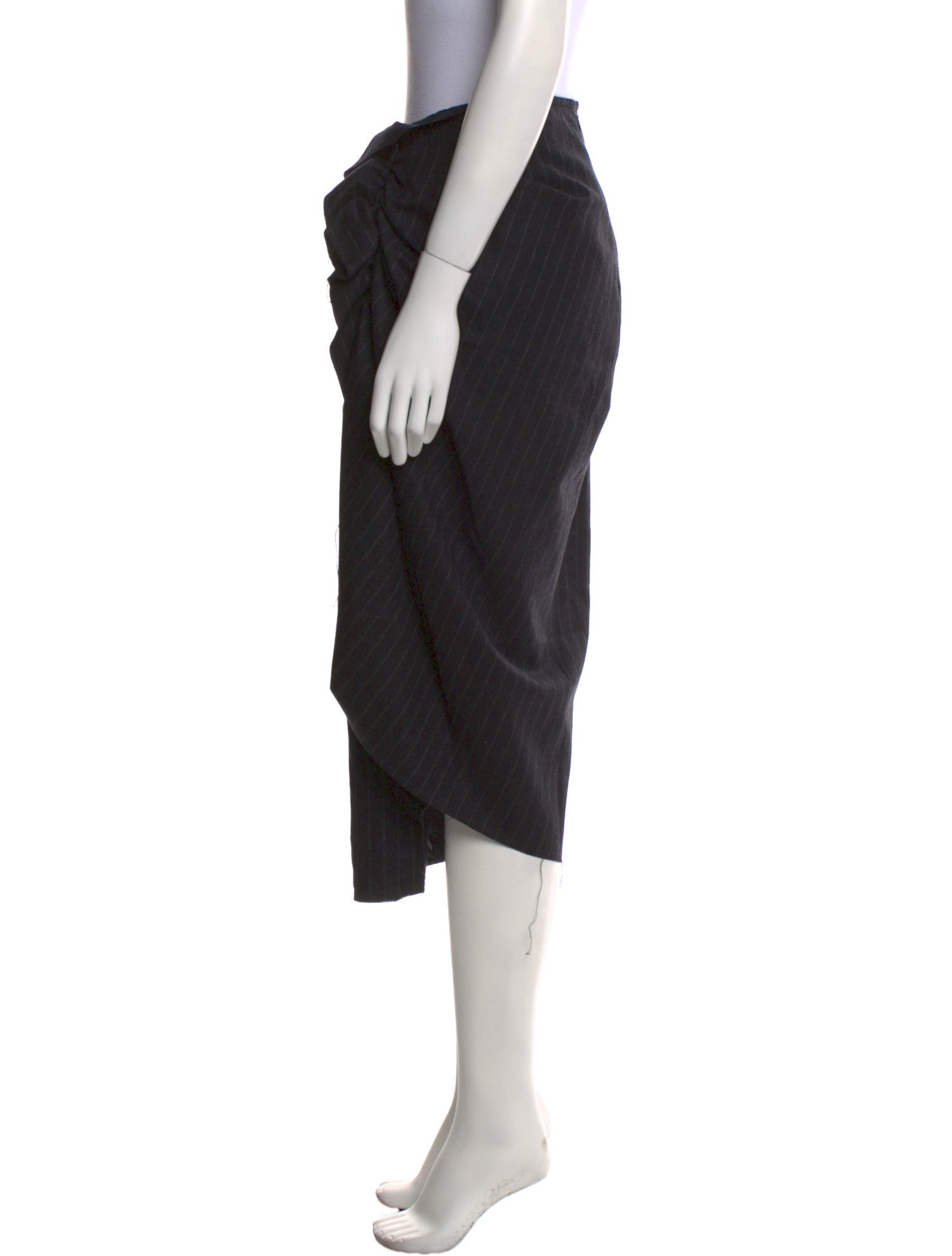 Dries Van Noten Wool Midi Length Skirt