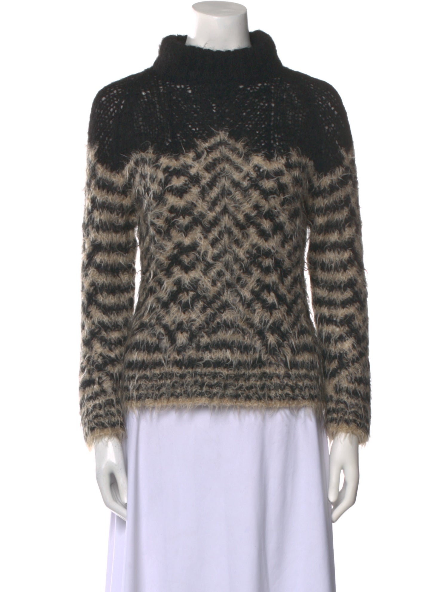 Dries Van Noten Mohair Printed Sweater