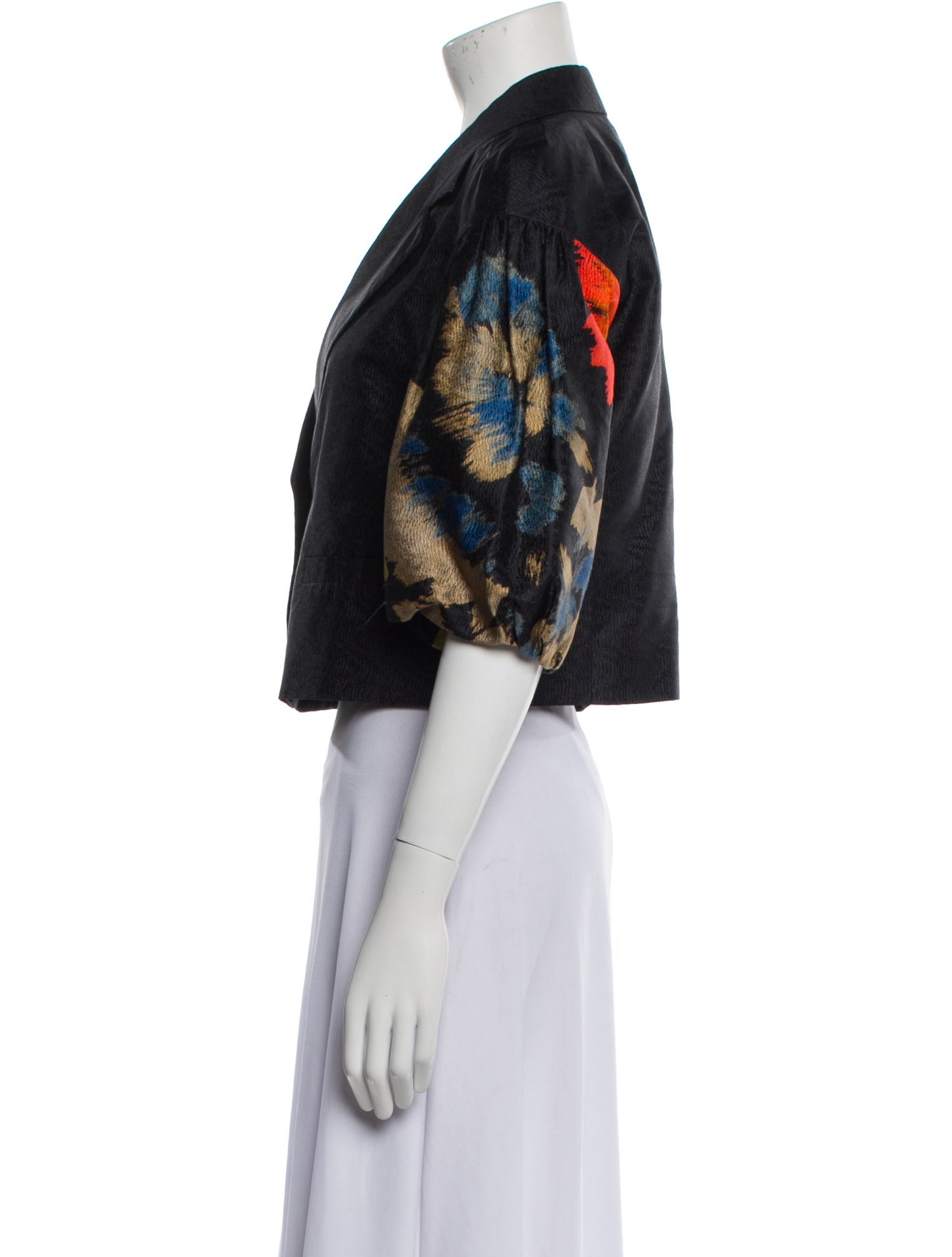 Dries Van Noten Silk Printed Evening Jacket