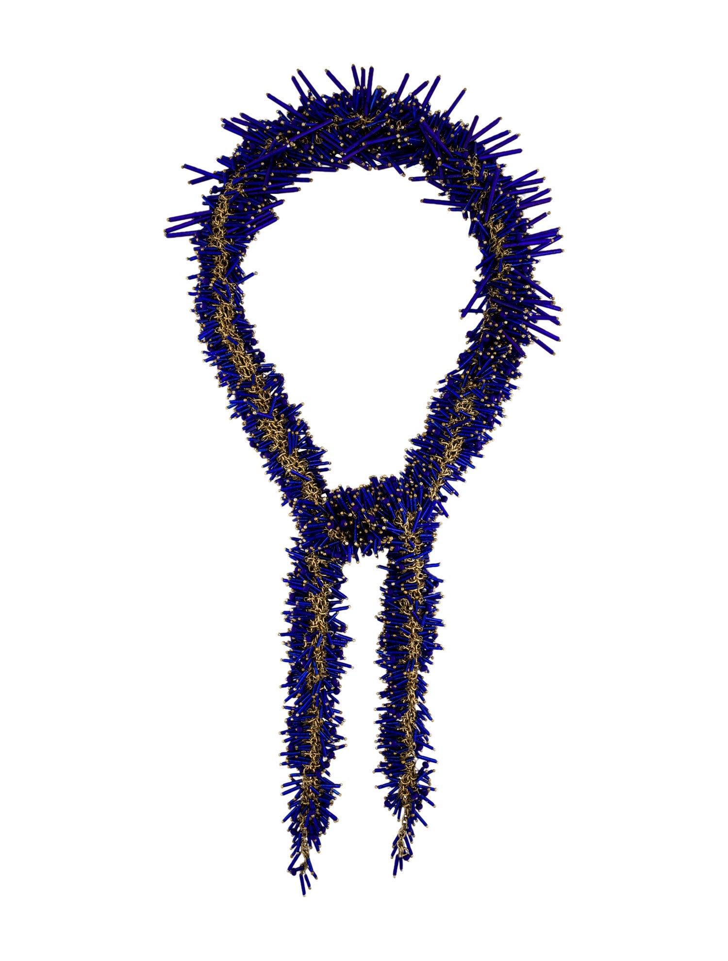 Dries Van Noten Glass Beaded Chain Necklace