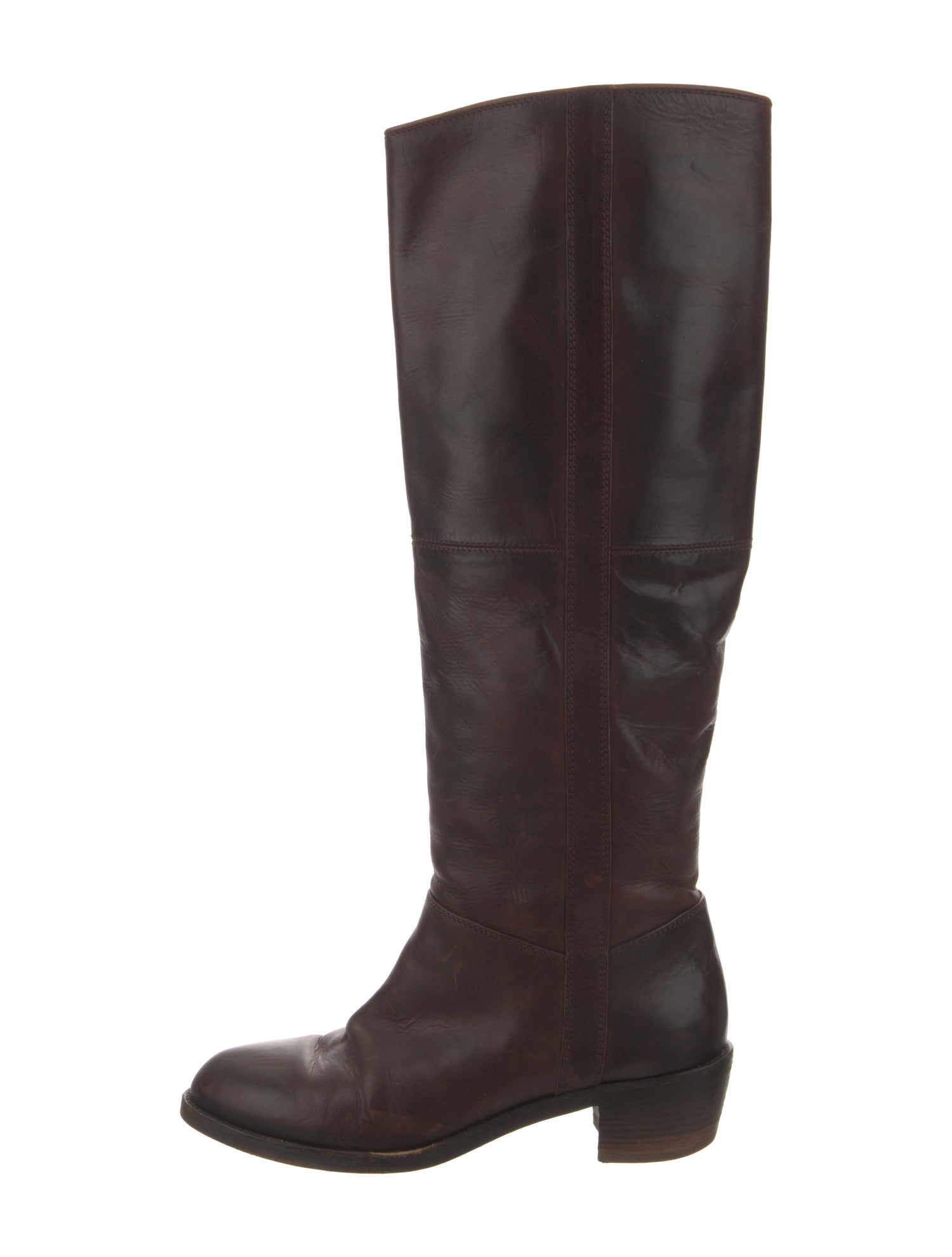 Dries Van Noten Leather Riding Boots