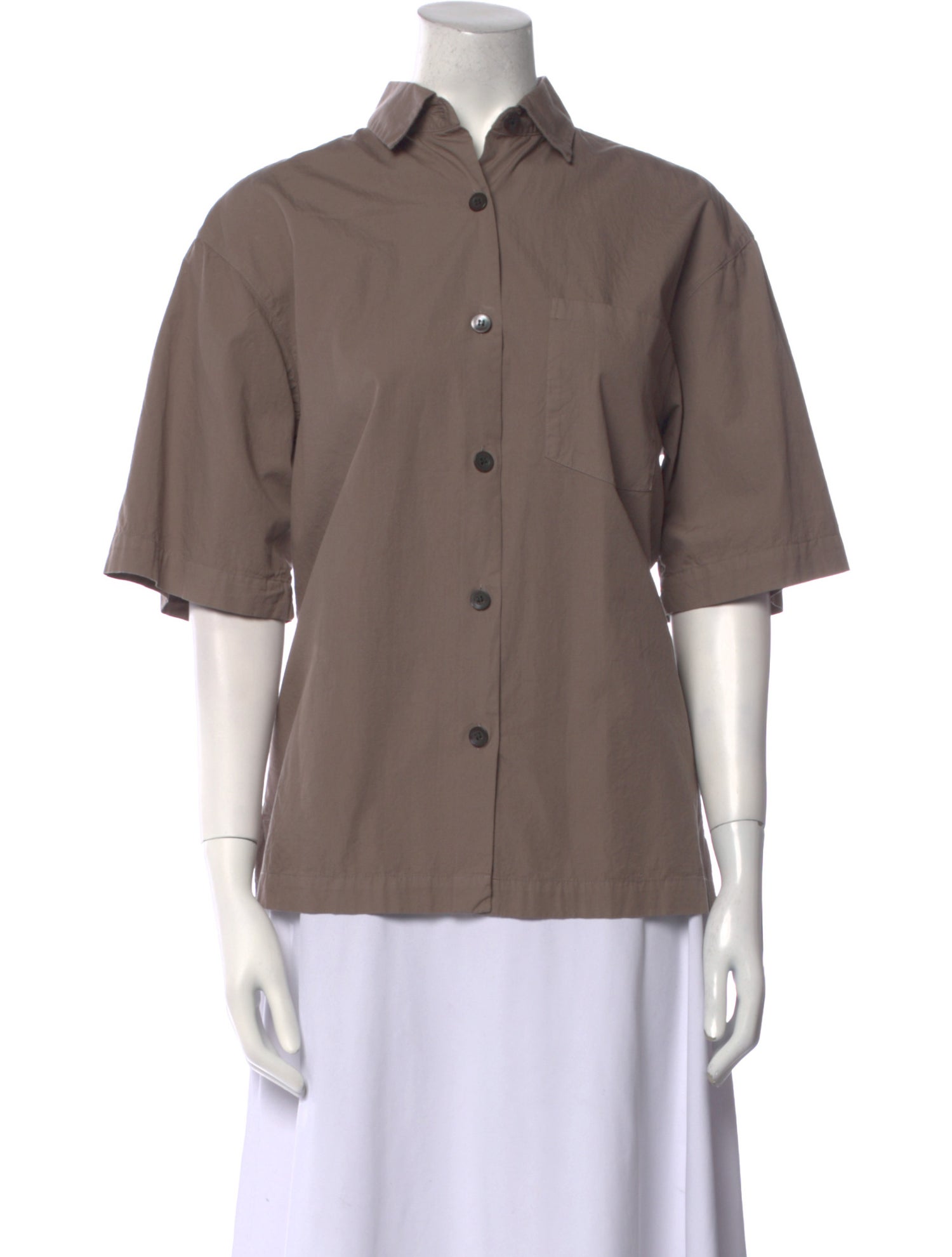 Dries Van Noten Three-Quarter Sleeve Button-Up Top w/ Tags