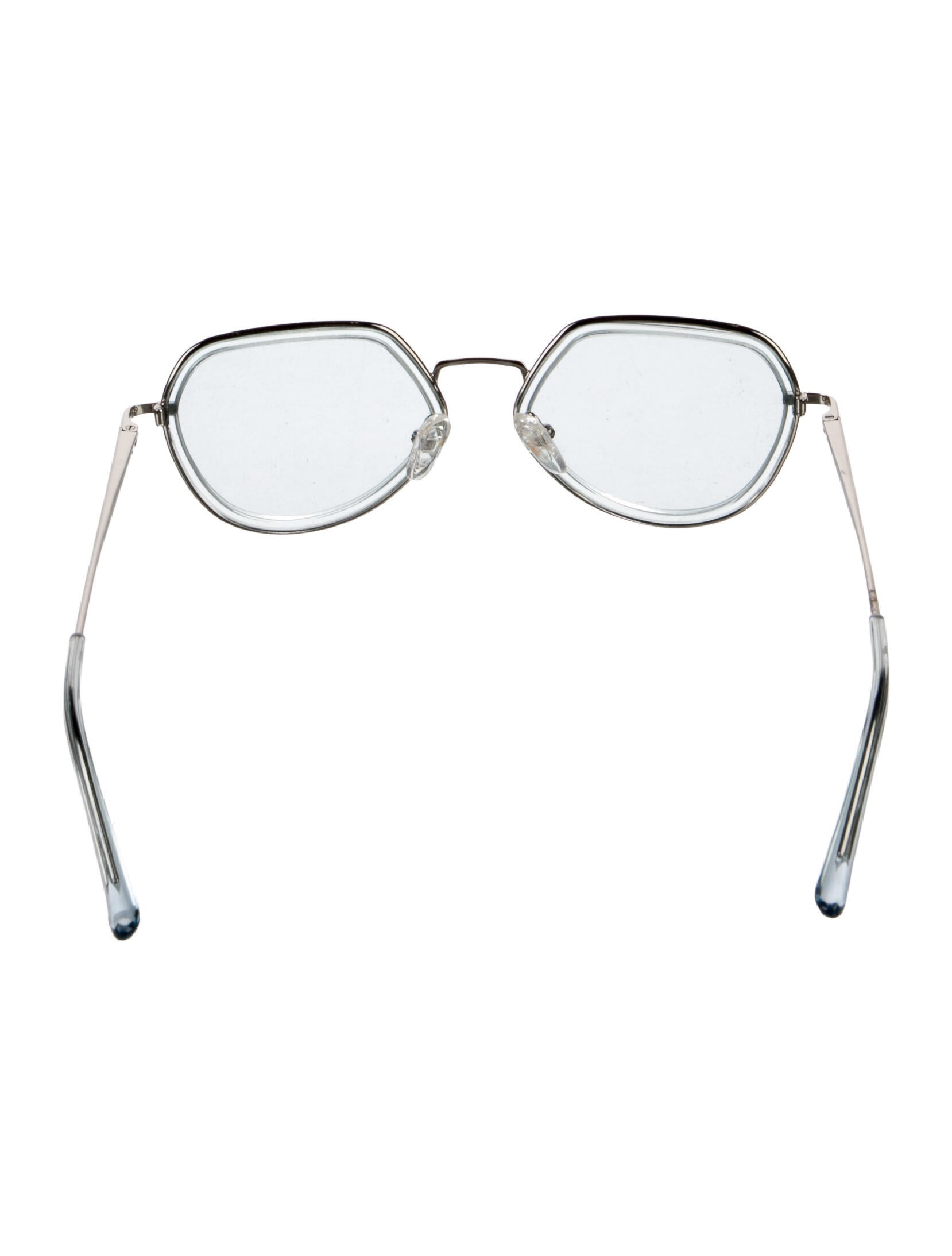Dries Van Noten Round Mirrored Sunglasses