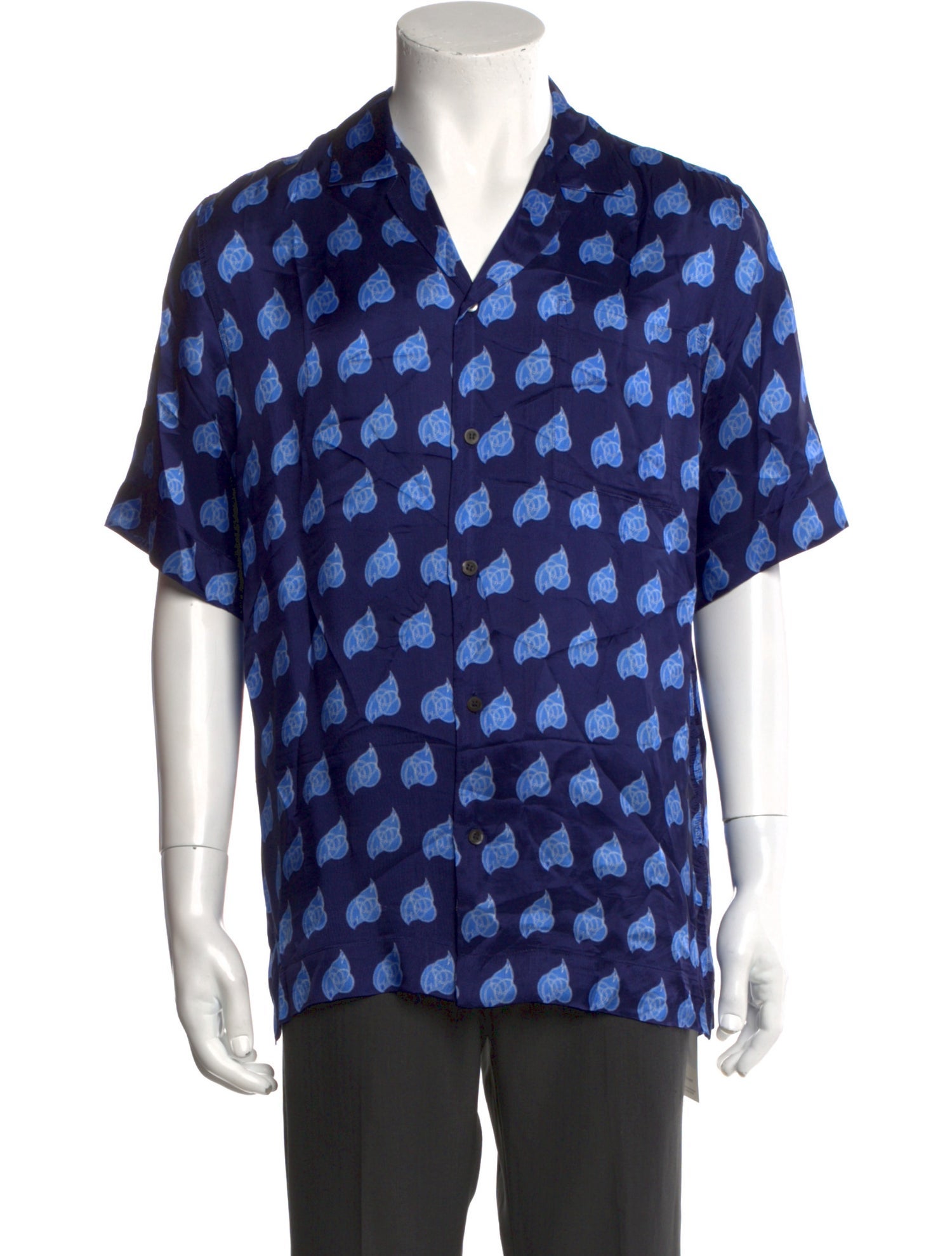 Dries Van Noten Printed Short Sleeve Shirt