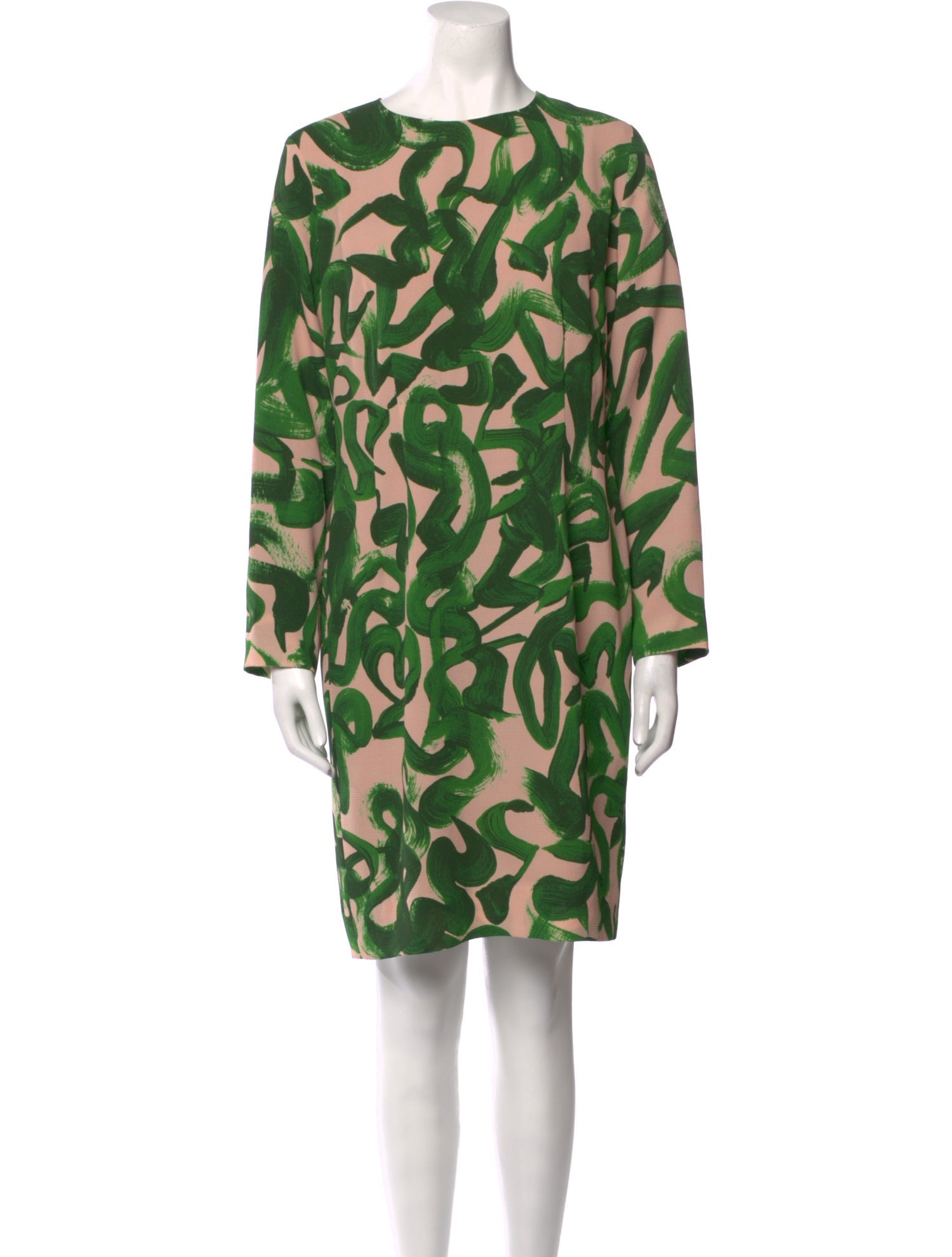 Dries Van Noten Printed Knee-Length Dress