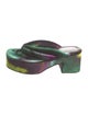 Dries Van Noten Velvet Tie-Dye Print Slides