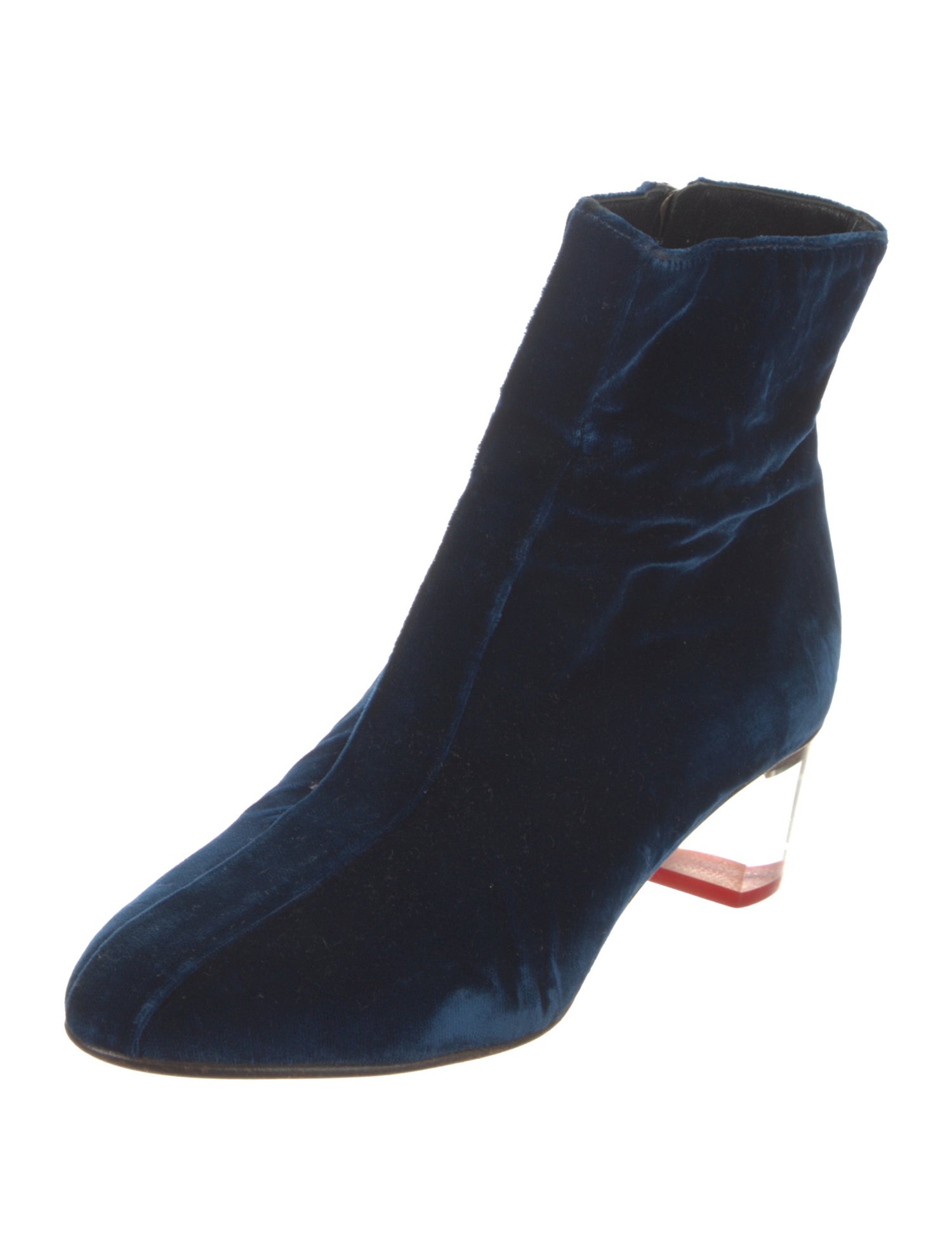 Dries Van Noten Velvet Boots