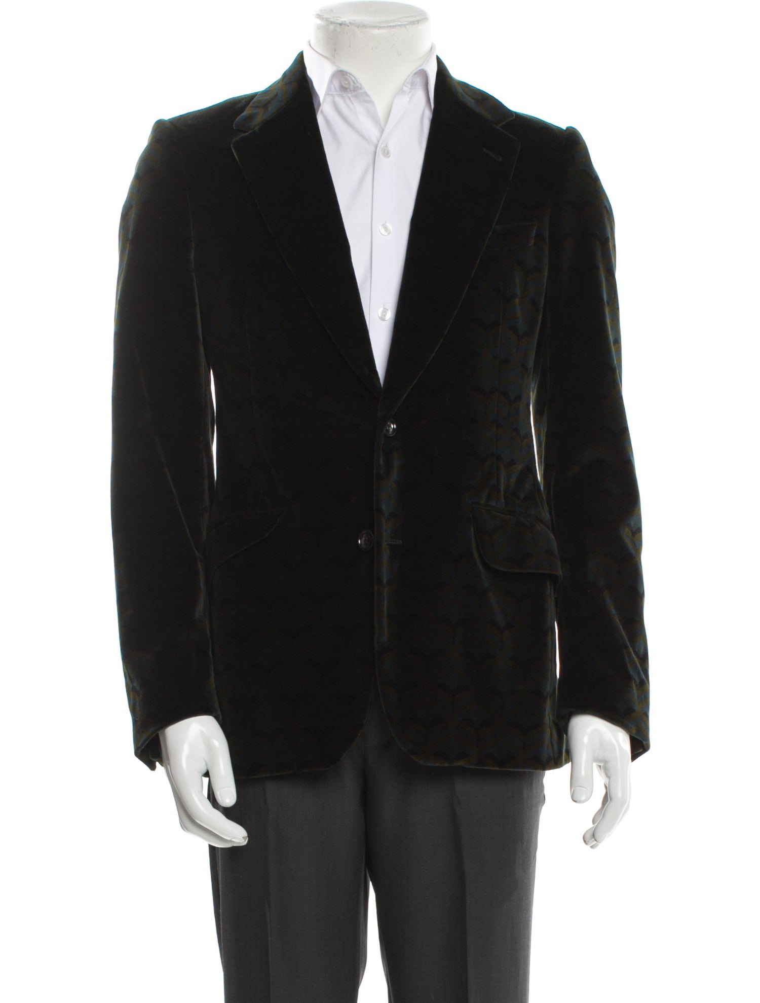 Dries Van Noten Velvet Patterned Blazer