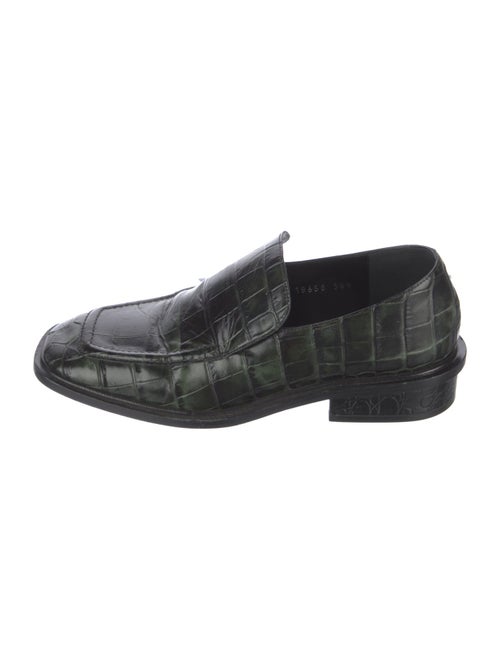 Dries Van Noten Embossed Leather Loafers