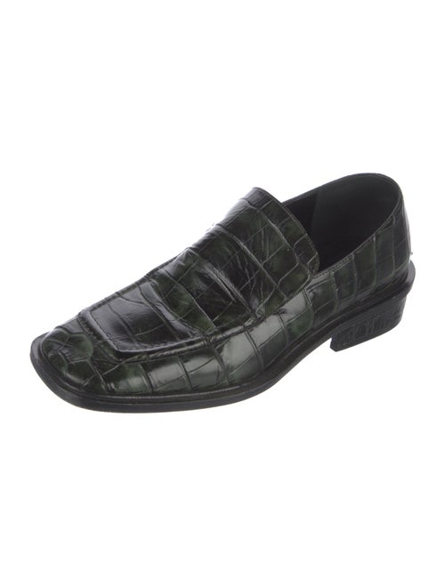 Dries Van Noten Embossed Leather Loafers