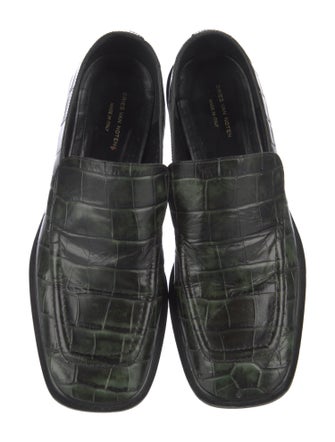 Dries Van Noten Embossed Leather Loafers