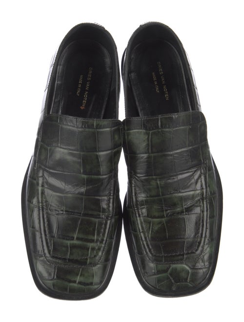 Dries Van Noten Embossed Leather Loafers