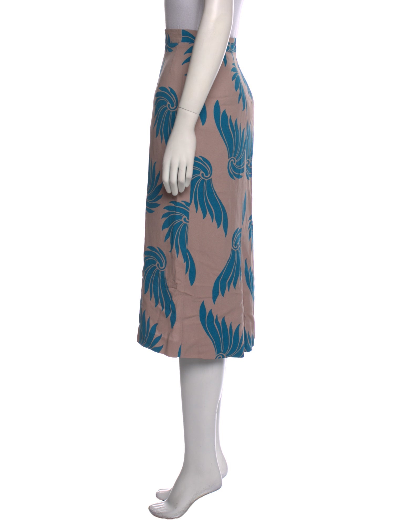 Dries Van Noten Printed Midi Length Skirt