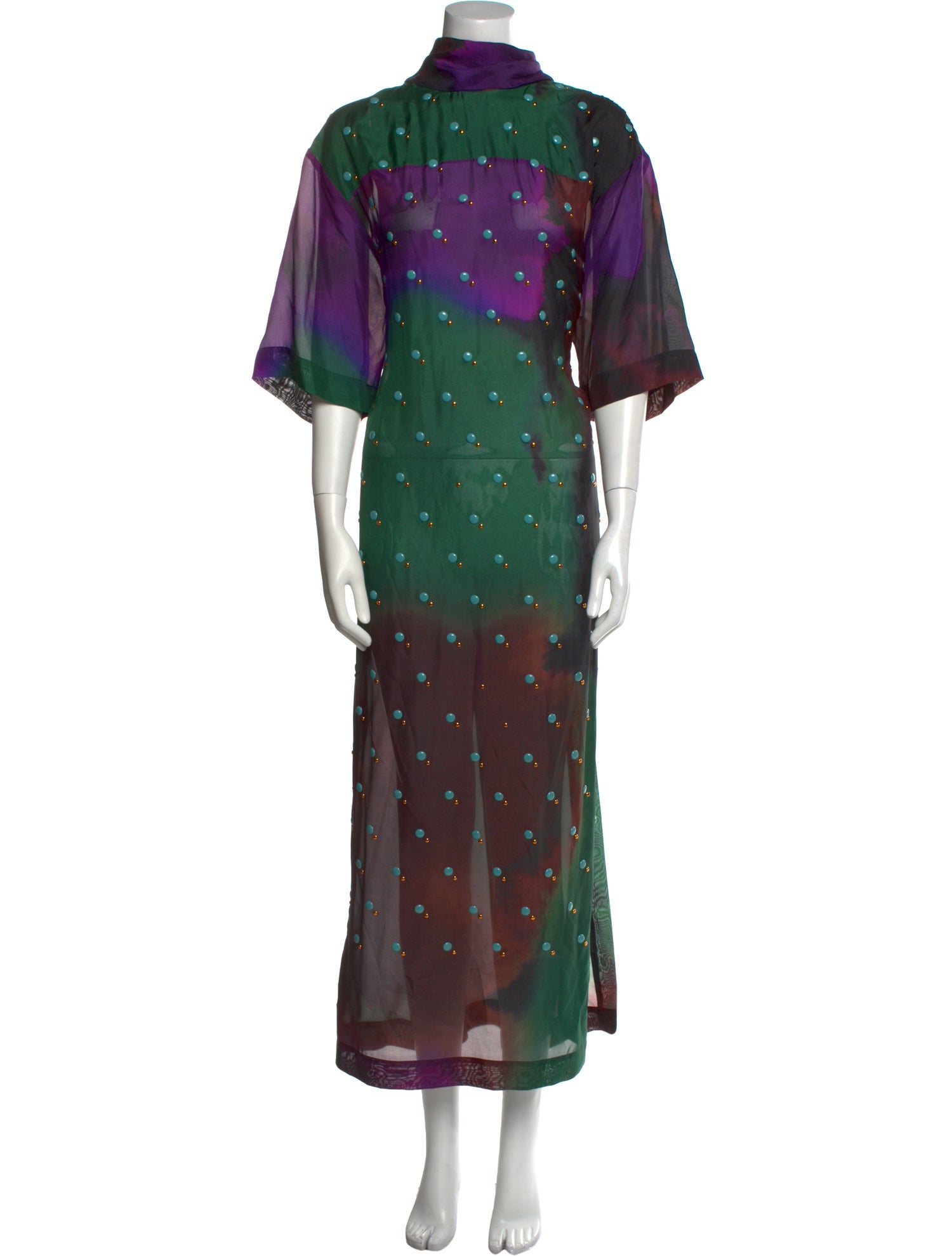 Dries Van Noten Silk Long Dress w/ Tags