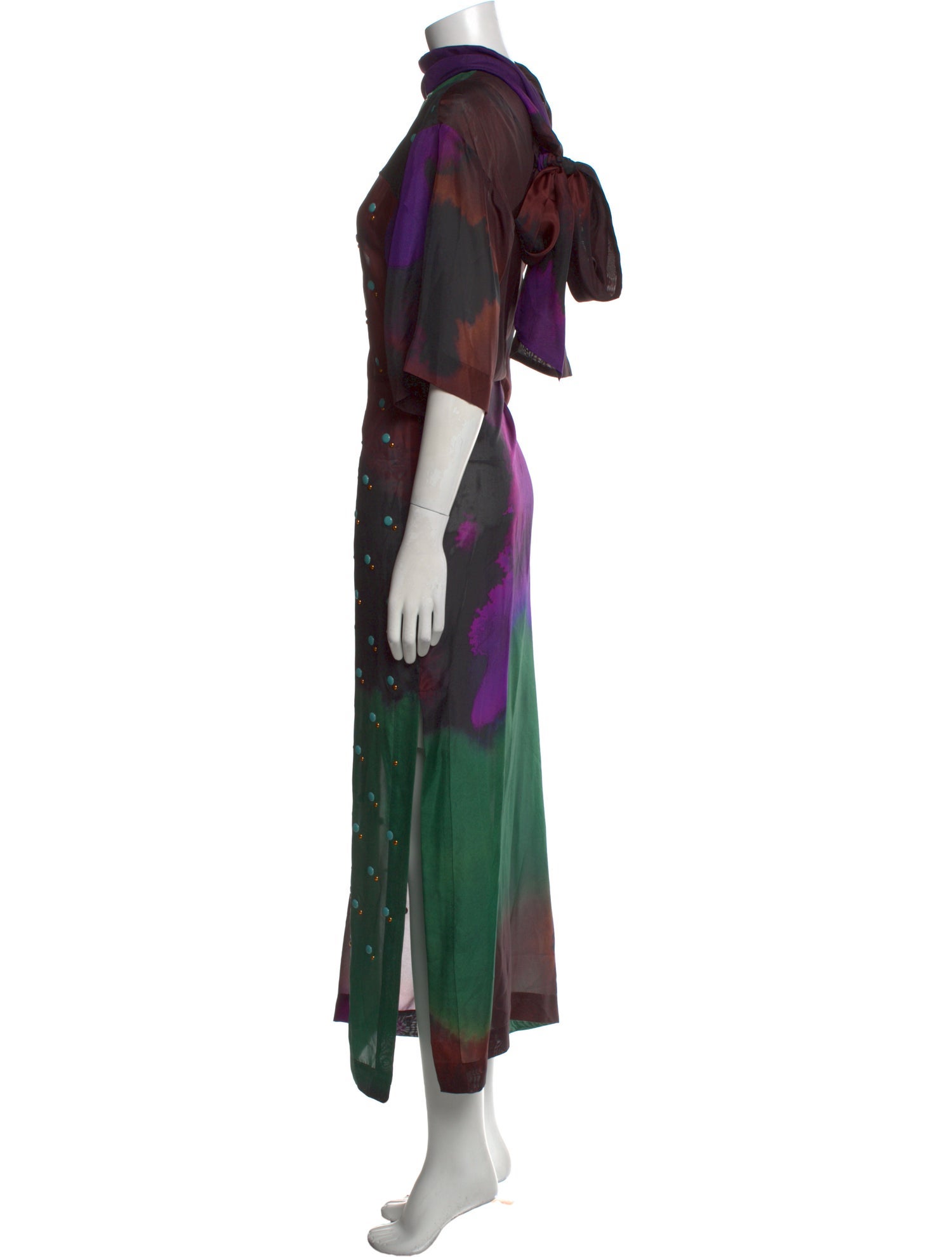 Dries Van Noten Silk Long Dress w/ Tags