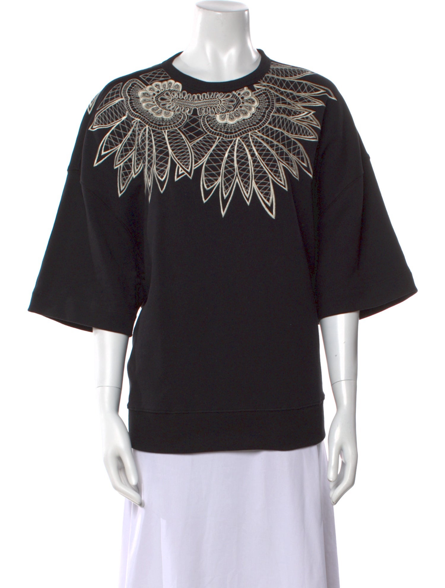 Dries Van Noten Printed Crew Neck Sweater