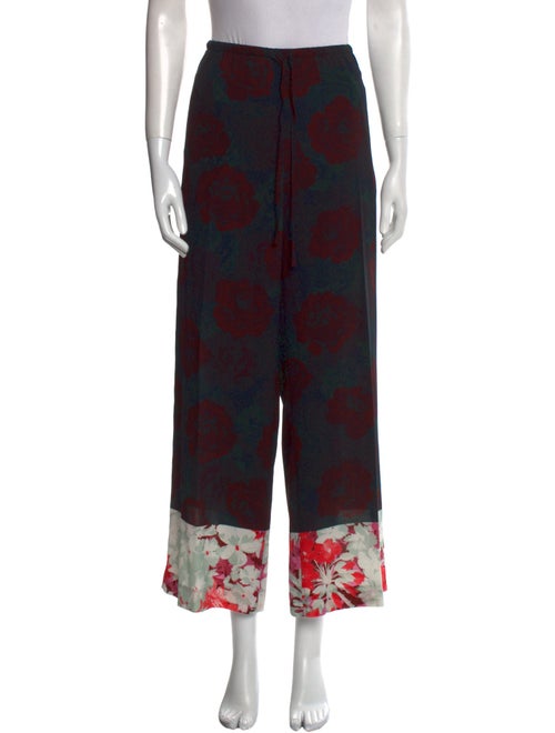 Dries Van Noten Printed Wide Leg Pants