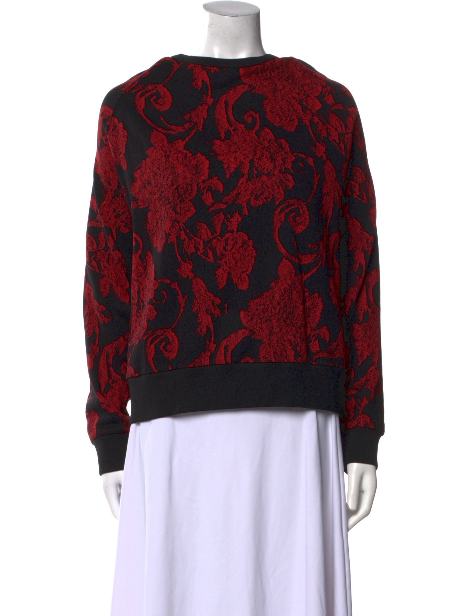 Dries Van Noten Printed Scoop Neck Sweatshirt