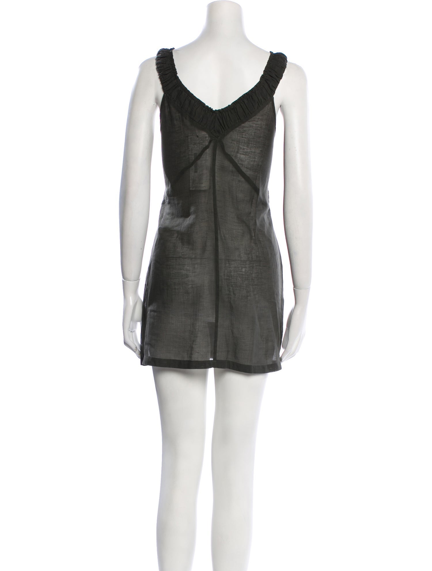 Dries Van Noten Scoop Neck Mini Dress