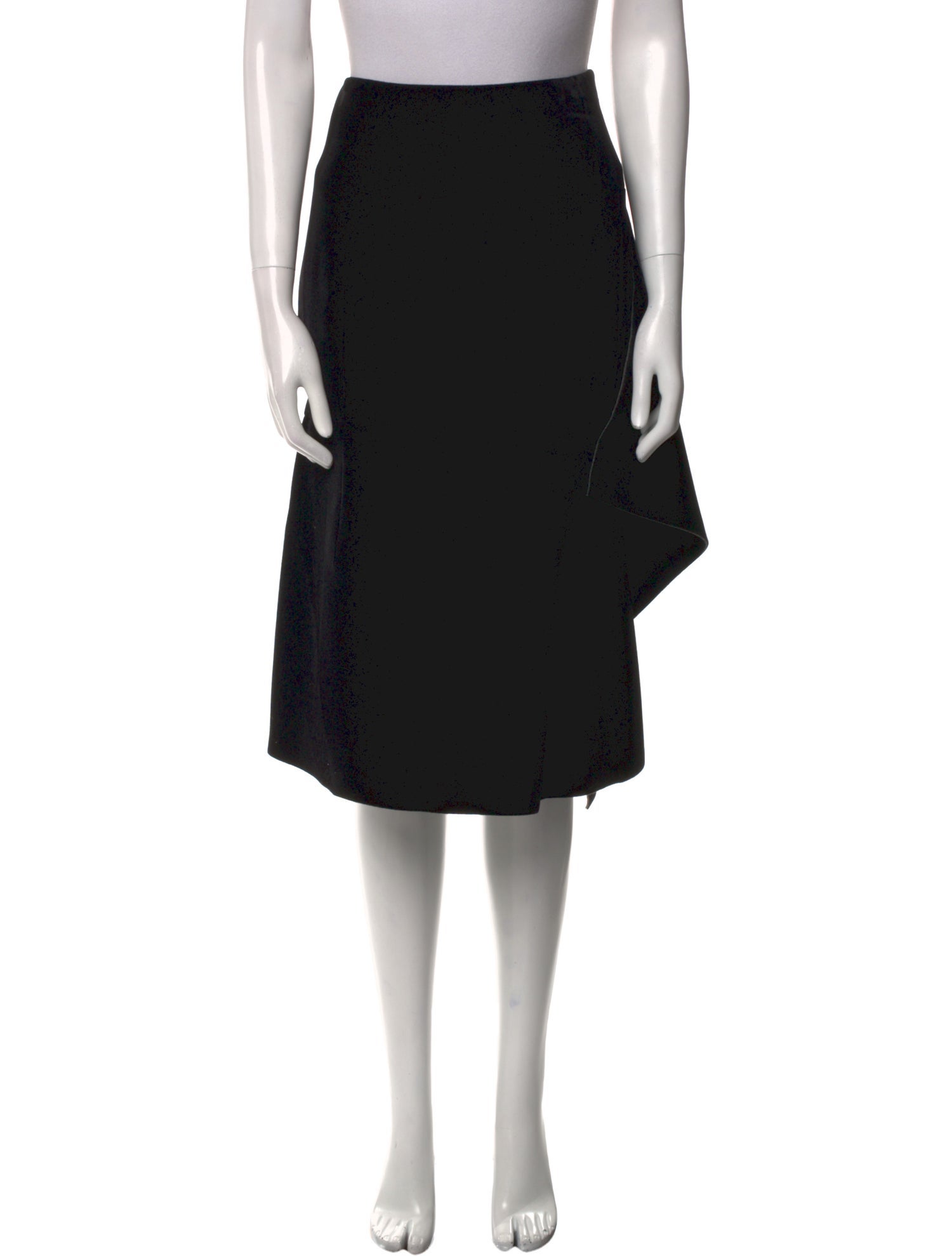 Dries Van Noten Pleated Accents Knee-Length Skirt